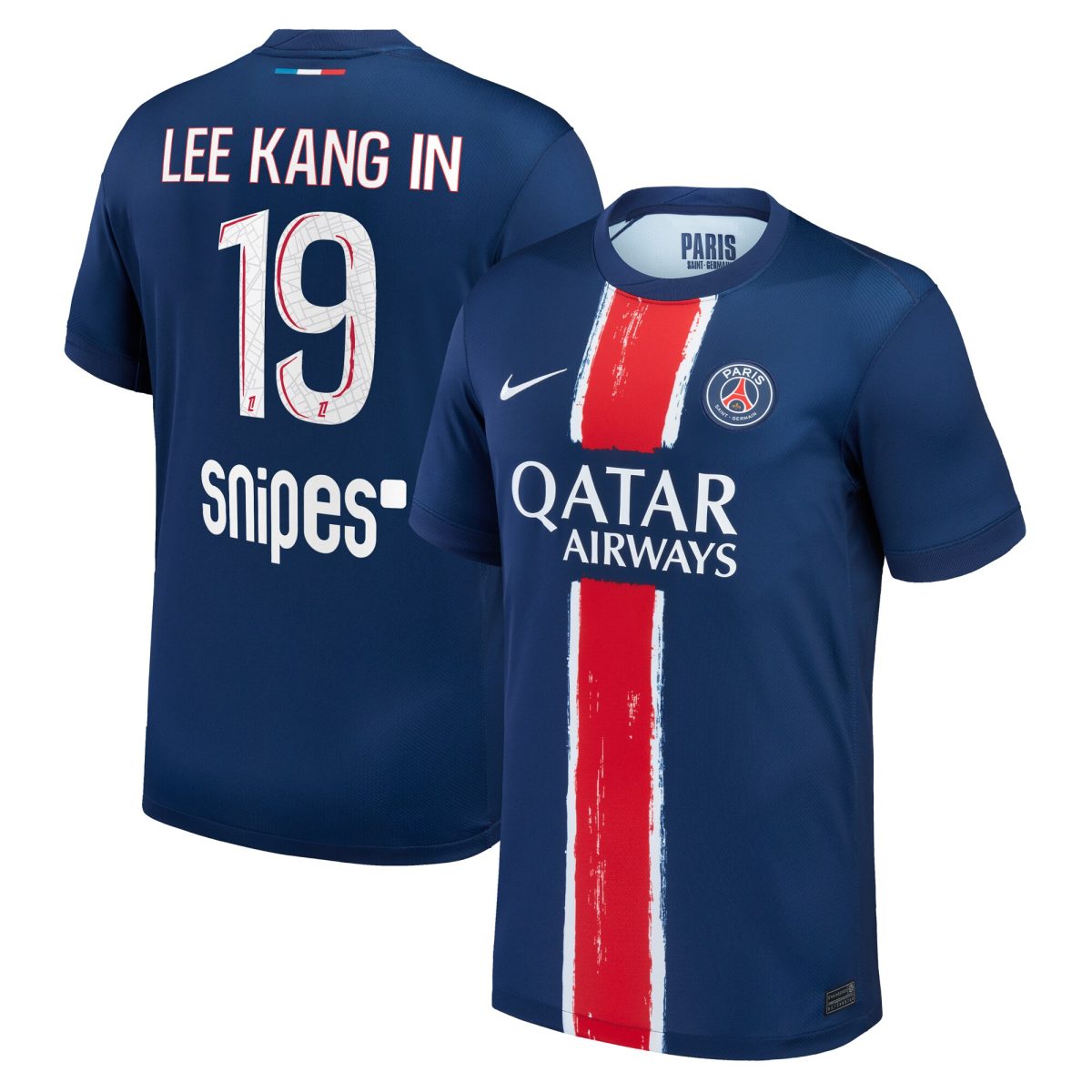maillot domicile stadium psg nike 2425 avec flocage lee kang in 19 Série | Maillots et Vêtements PSG Exclusifs sur PSG Shop