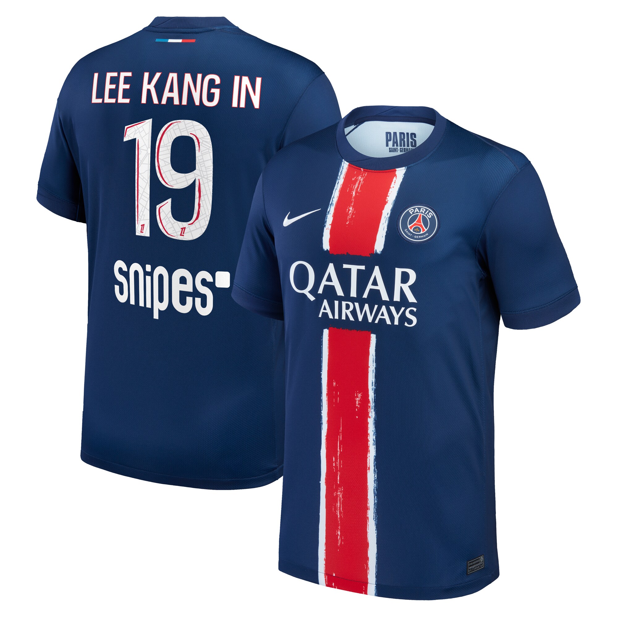 maillot domicile stadium psg nike 2425 avec flocage lee kang in 19 Série | Maillots et Vêtements PSG Exclusifs sur PSG Shop