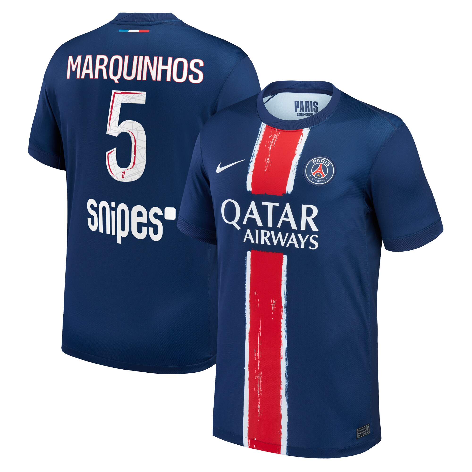 maillot domicile stadium psg nike 2425 avec flocage marquinhos 5 Série | Maillots et Vêtements PSG Exclusifs sur PSG Shop