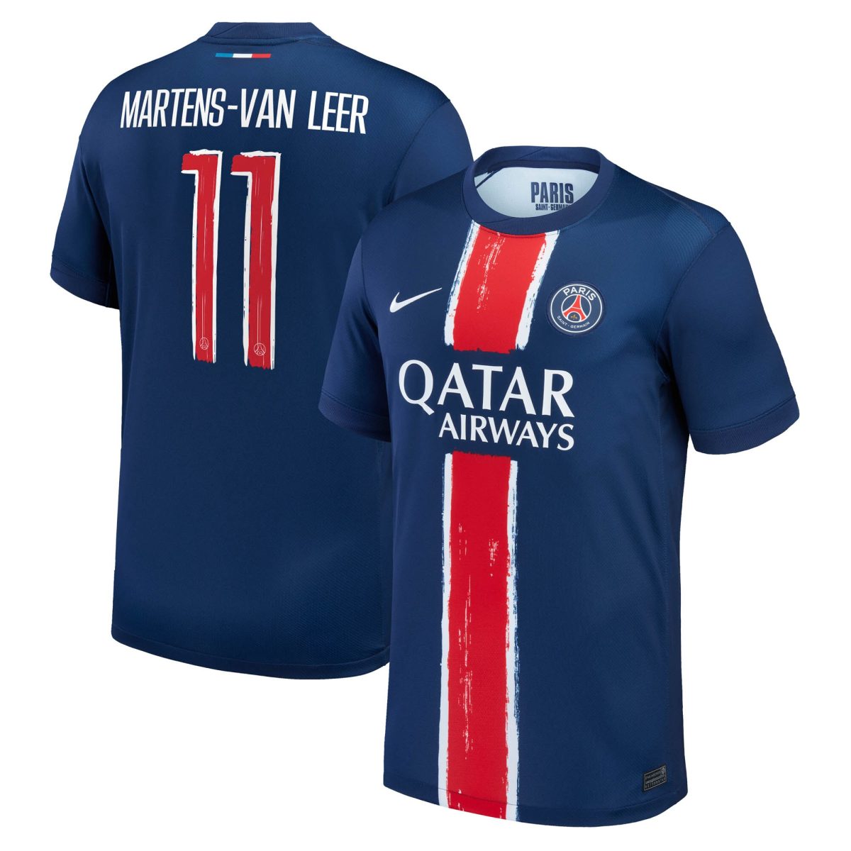 maillot domicile stadium psg nike 2425 avec flocage martens-van leer 11 Série | Maillots et Vêtements PSG Exclusifs sur PSG Shop