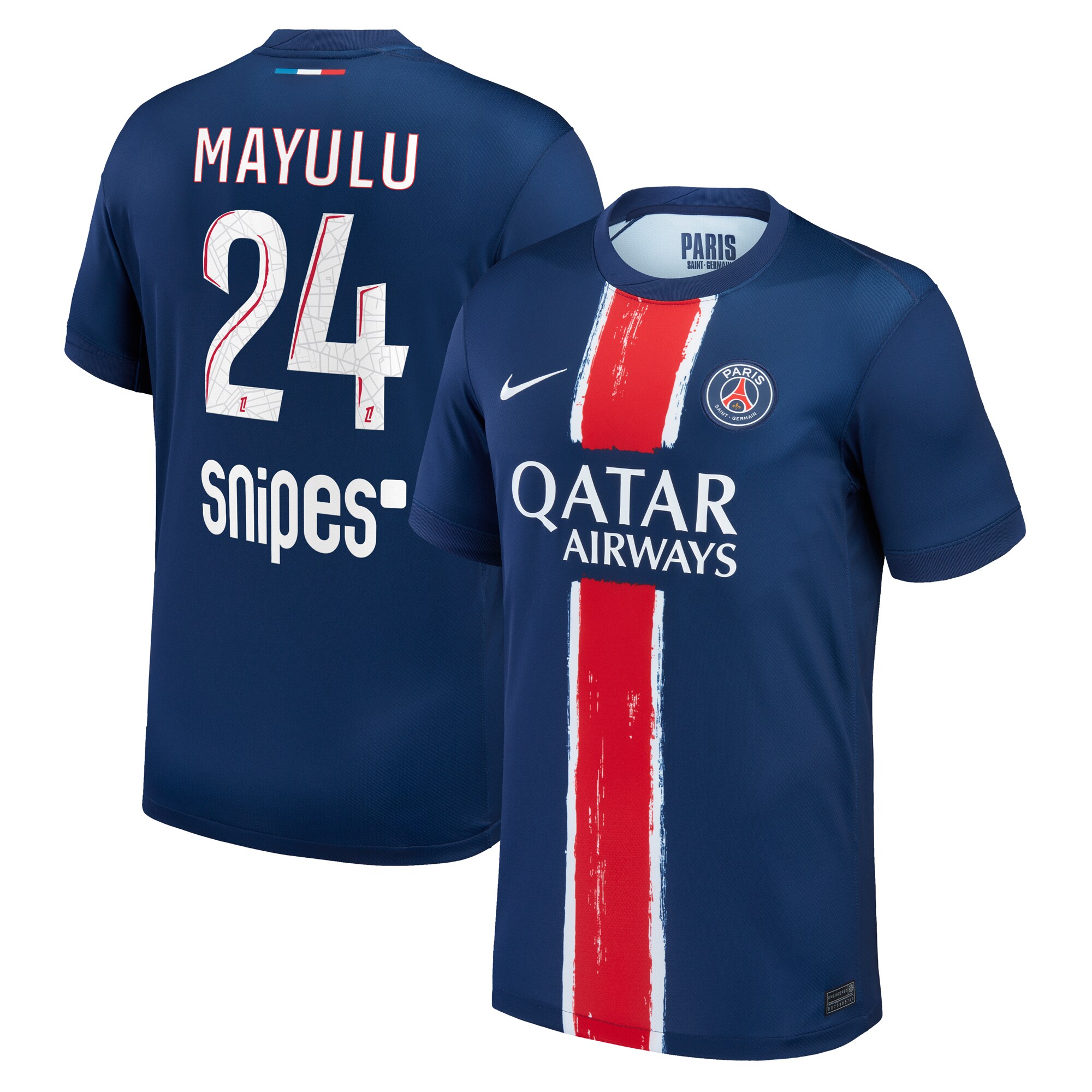 maillot domicile stadium psg nike 2425 avec flocage mayulu 24 Série | Maillots et Vêtements PSG Exclusifs sur PSG Shop