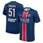 maillot domicile stadium psg nike 2425 avec flocage pacho 51 Série | Maillots et Vêtements PSG Exclusifs sur PSG Shop