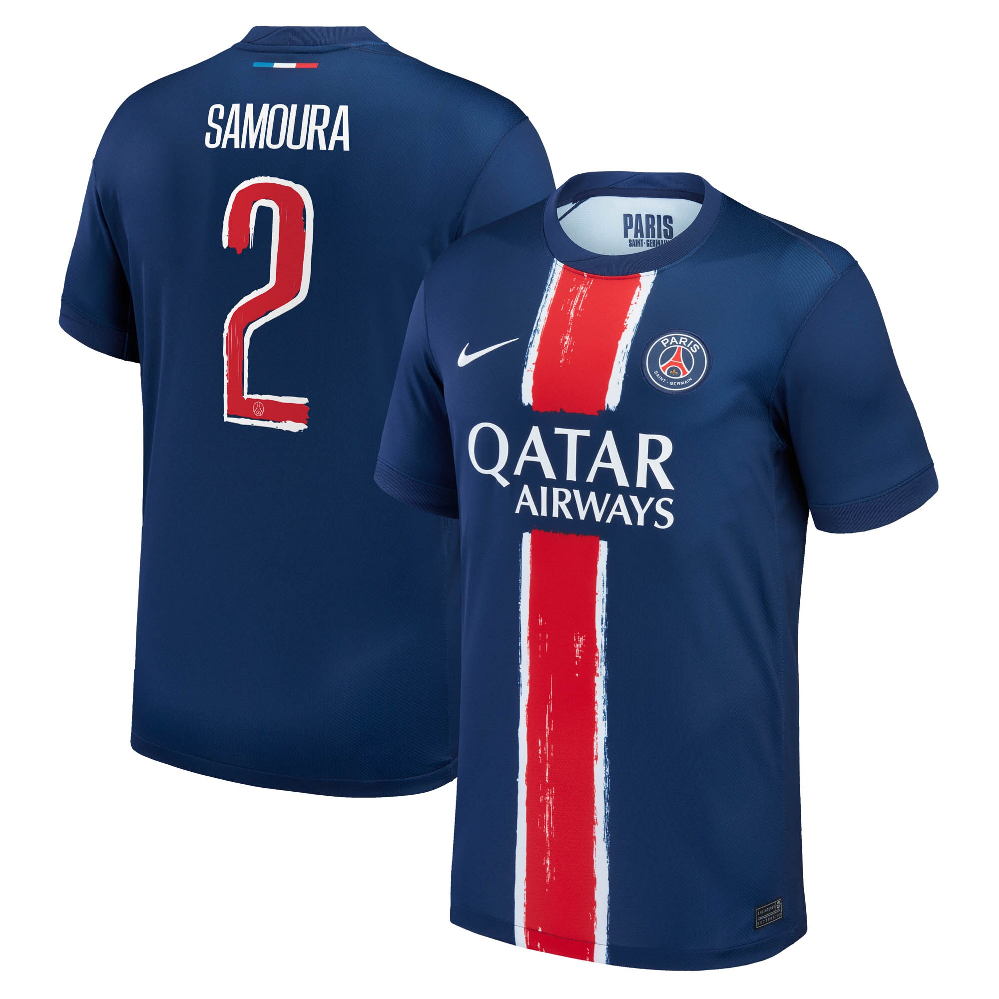 maillot domicile stadium psg nike 2425 avec flocage samoura 2 Série | Maillots et Vêtements PSG Exclusifs sur PSG Shop