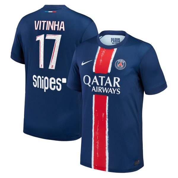 maillot domicile stadium psg nike 2425 avec flocage vitinha 17 Série | Maillots et Vêtements PSG Exclusifs sur PSG Shop
