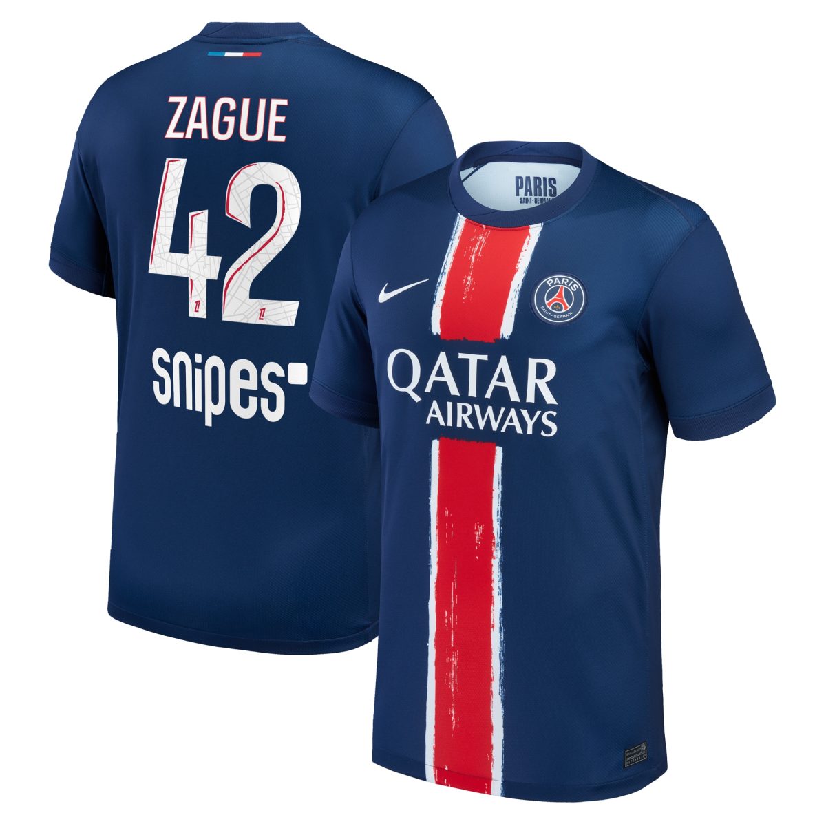 maillot domicile stadium psg nike 2425 avec flocage zague 42 Série | Maillots et Vêtements PSG Exclusifs sur PSG Shop