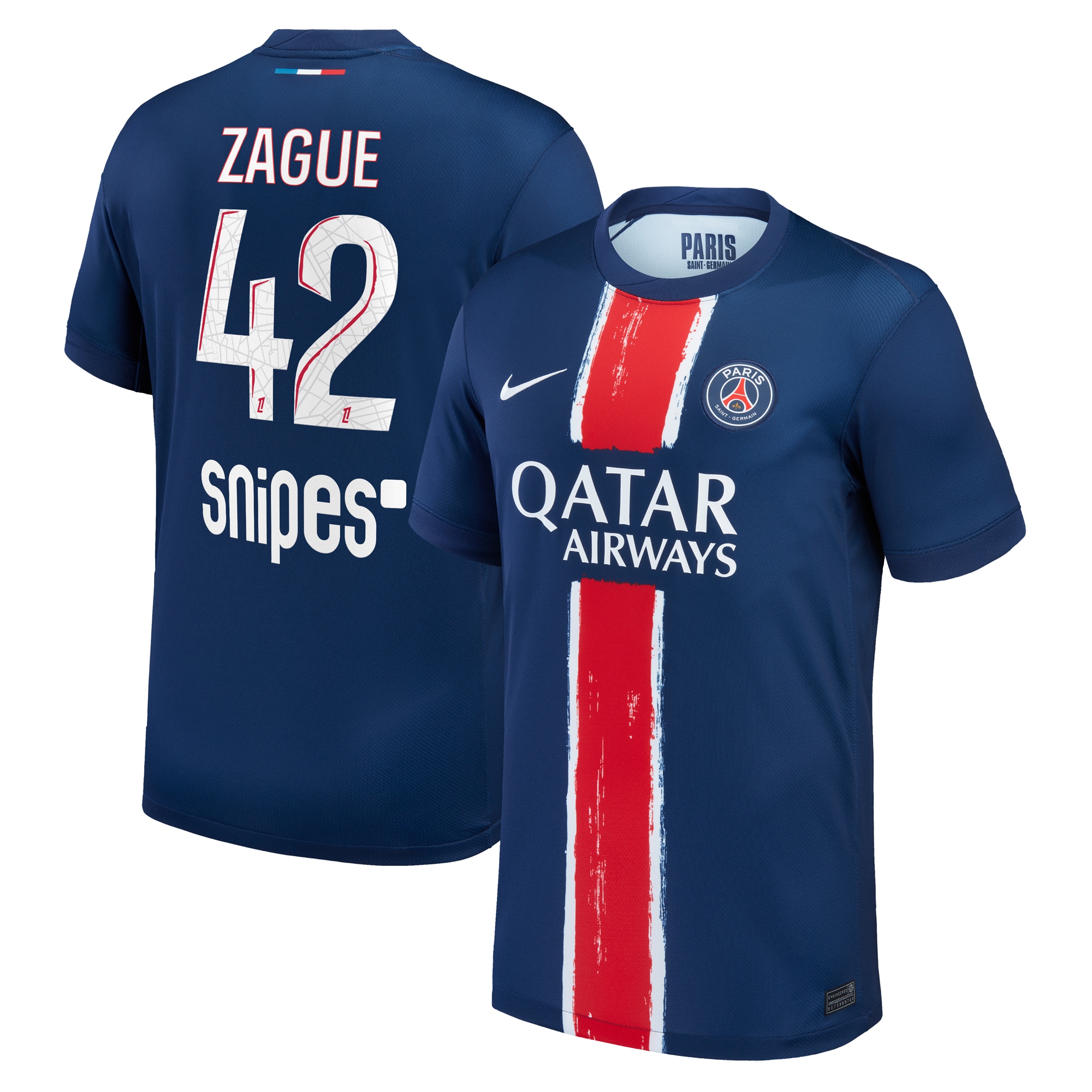 maillot domicile stadium psg nike 2425 avec flocage zague 42 Série | Maillots et Vêtements PSG Exclusifs sur PSG Shop