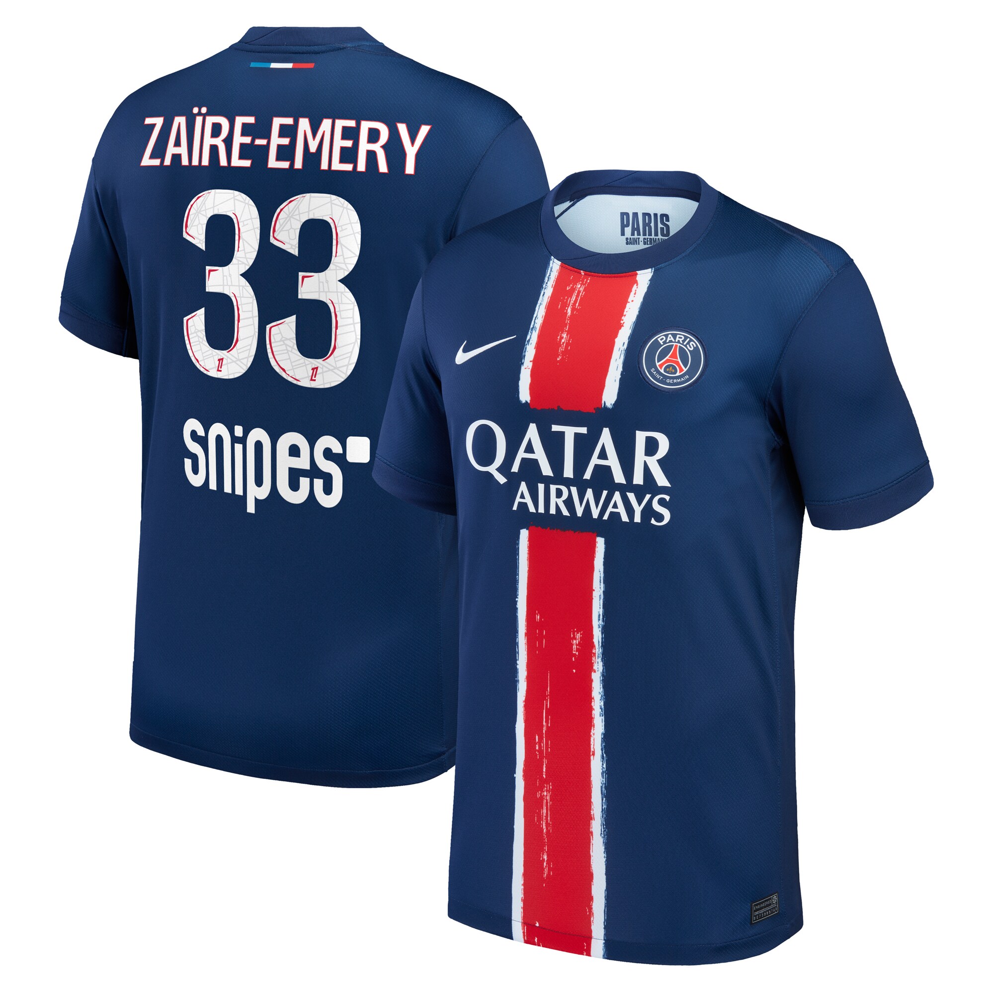 maillot domicile stadium psg nike 2425 avec flocage zaire-emery 33 Série | Maillots et Vêtements PSG Exclusifs sur PSG Shop
