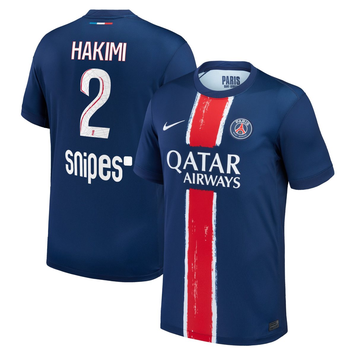 maillot domicile stadium psg nike 2425 – enfant avec flocage hakimi 2 Série | Maillots et Vêtements PSG Exclusifs sur PSG Shop