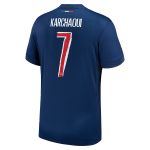 maillot domicile stadium psg nike 2425 – enfant avec flocage karchaoui 7 Série | Maillots et Vêtements PSG Exclusifs sur PSG Shop