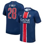 maillot domicile stadium psg nike 2425 – enfant avec flocage le guilly 28 Série | Maillots et Vêtements PSG Exclusifs sur PSG Shop