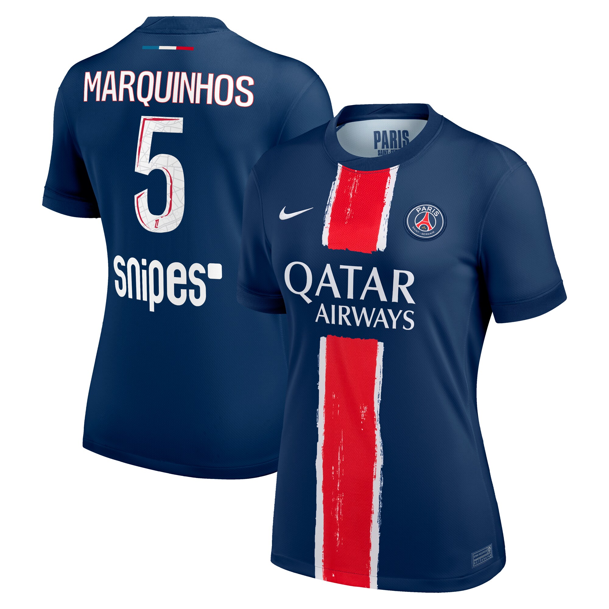 maillot domicile stadium psg nike 2425 – femme avec flocage marquinhos 5 Série | Maillots et Vêtements PSG Exclusifs sur PSG Shop