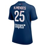 maillot domicile stadium psg nike 2425 – femme avec flocage n.mendes 25 Série | Maillots et Vêtements PSG Exclusifs sur PSG Shop