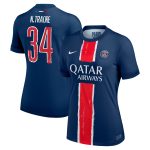 maillot domicile stadium psg nike 2425 – femme avec flocage n.traore 34 Série | Maillots et Vêtements PSG Exclusifs sur PSG Shop
