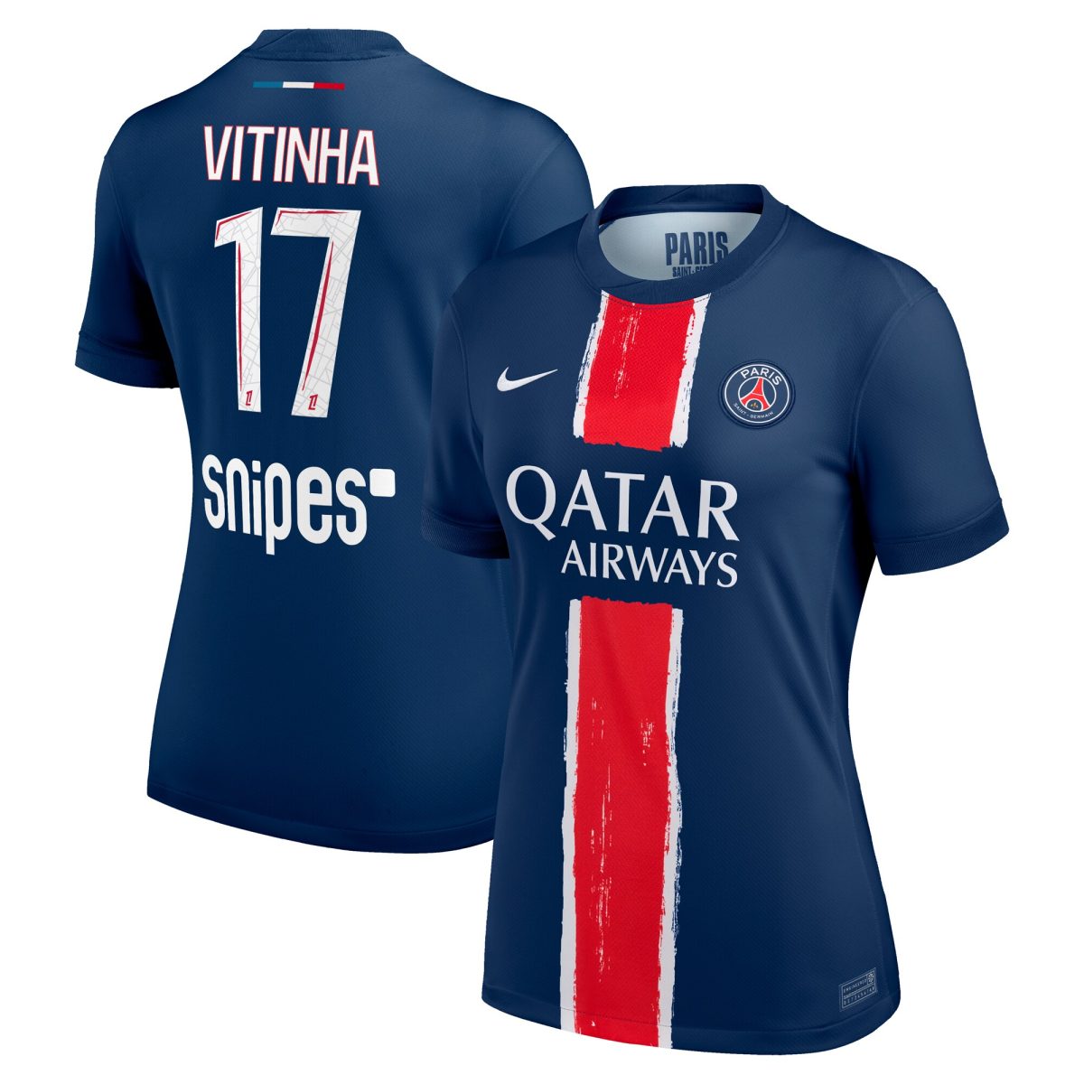 maillot domicile stadium psg nike 2425 – femme avec flocage vitinha 17 Série | Maillots et Vêtements PSG Exclusifs sur PSG Shop