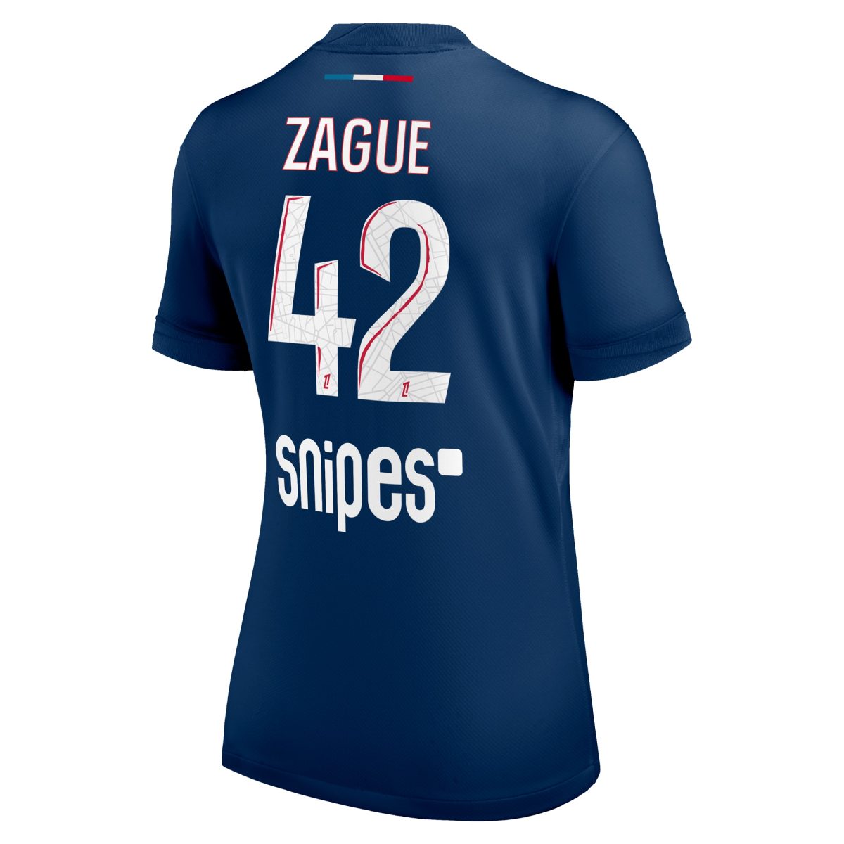 maillot domicile stadium psg nike 2425 – femme avec flocage zague 42 Série | Maillots et Vêtements PSG Exclusifs sur PSG Shop