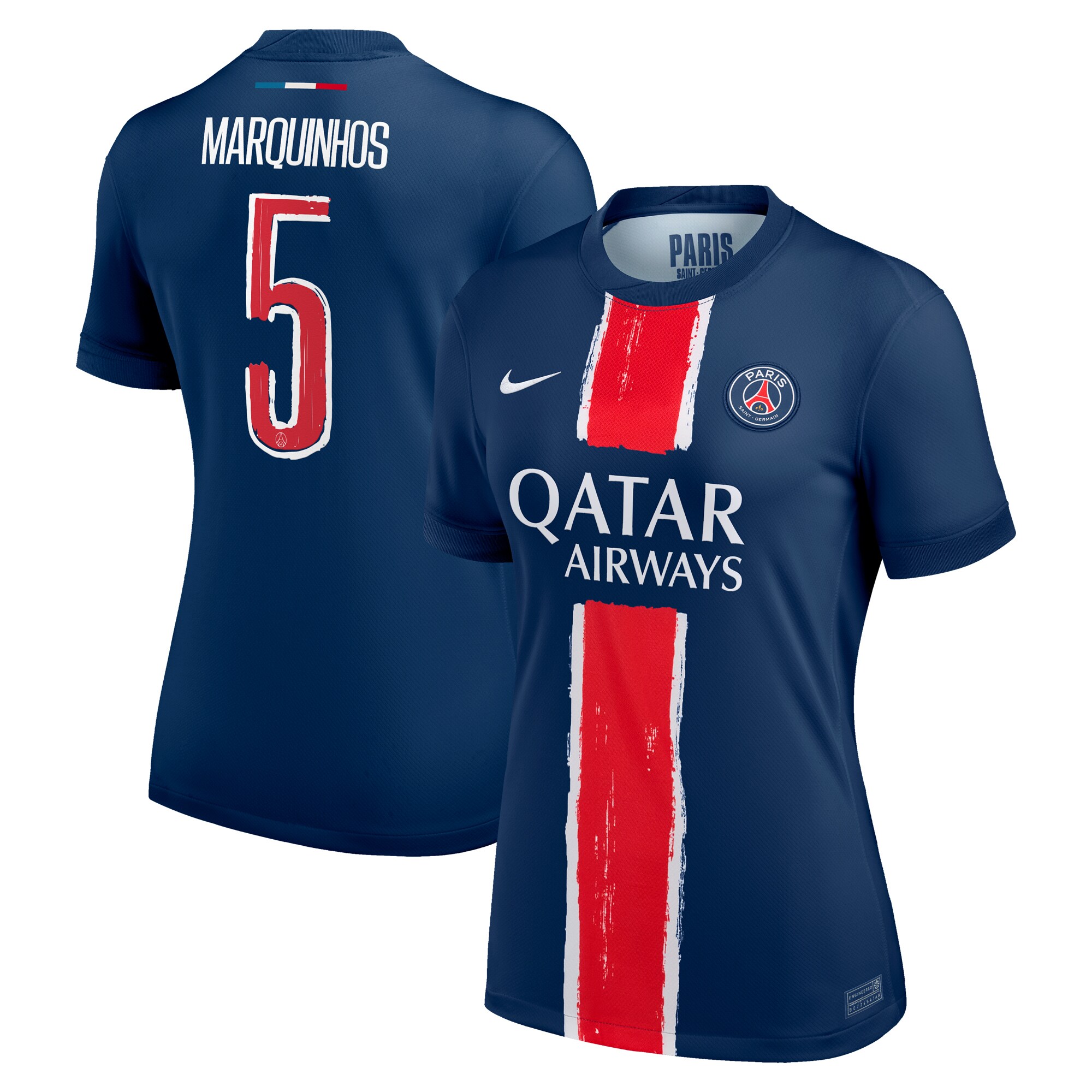 maillot domicile stadium psg nike 2425 – femme – flocage coupe marquinhos 5 Série | Maillots et Vêtements PSG Exclusifs sur PSG Shop