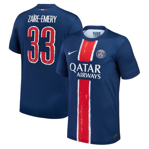 maillot domicile stadium psg nike 2425 – flocage coupe zaire-emery 33 Série | Maillots et Vêtements PSG Exclusifs sur PSG Shop