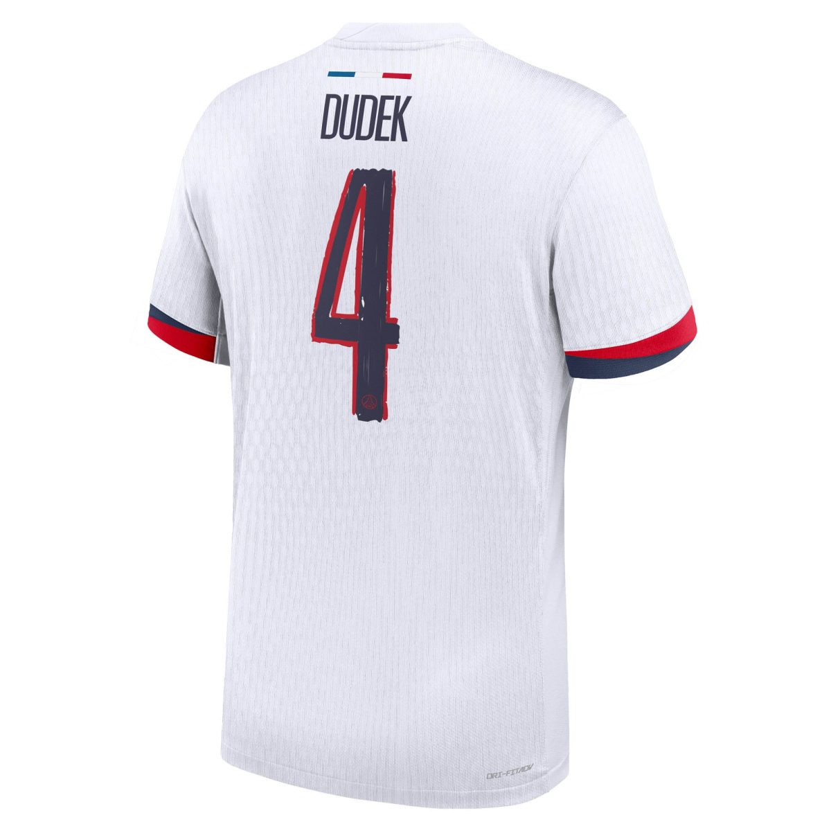 maillot exterieur match psg nike dri-fit adv 2425 avec flocage dudek 4 Série | Maillots et Vêtements PSG Exclusifs sur PSG Shop
