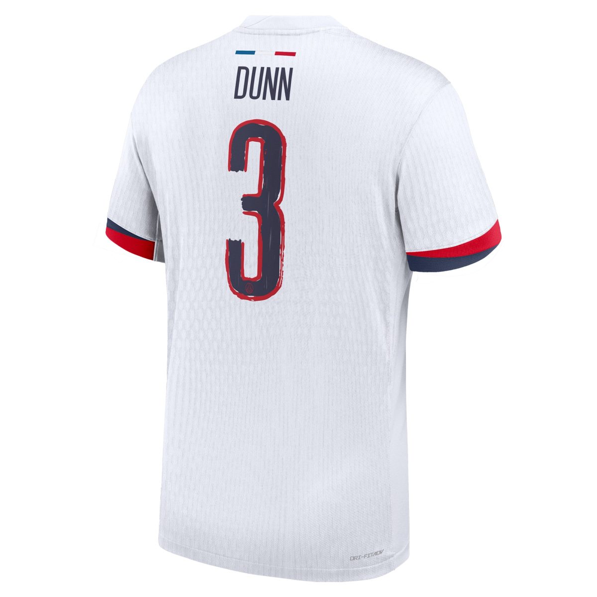 maillot exterieur match psg nike dri-fit adv 2425 avec flocage dunn 3 Série | Maillots et Vêtements PSG Exclusifs sur PSG Shop