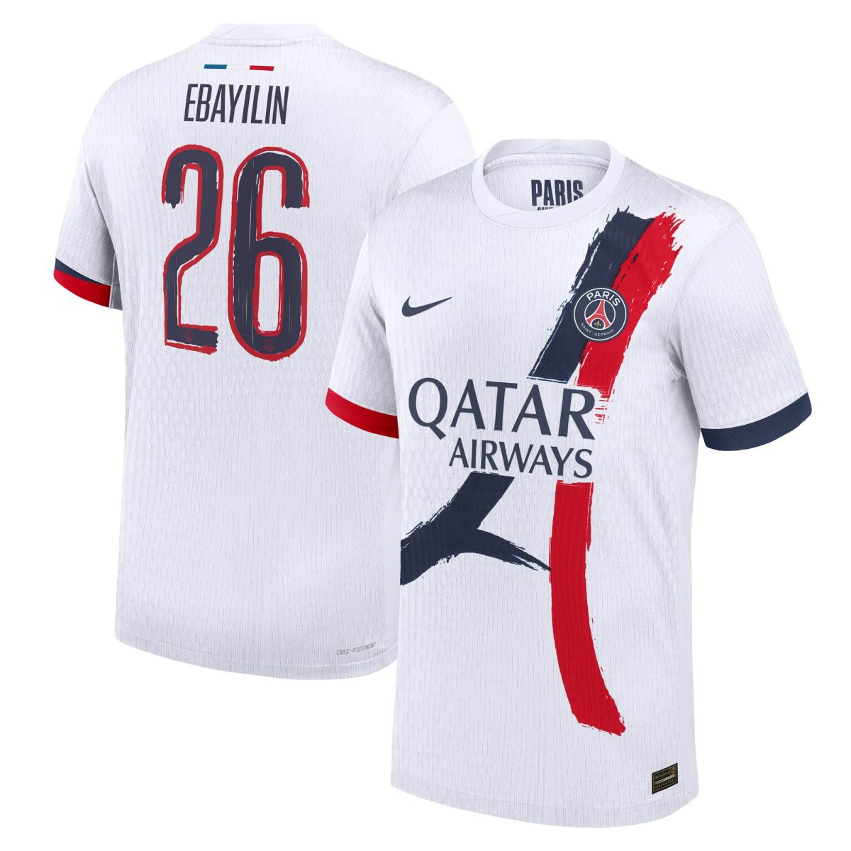 maillot exterieur match psg nike dri-fit adv 2425 avec flocage ebayilin 26 Série | Maillots et Vêtements PSG Exclusifs sur PSG Shop
