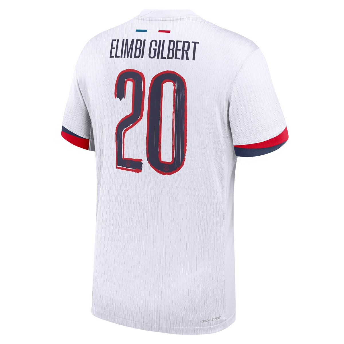 maillot exterieur match psg nike dri-fit adv 2425 avec flocage elimbi gilbert 20 Série | Maillots et Vêtements PSG Exclusifs sur PSG Shop