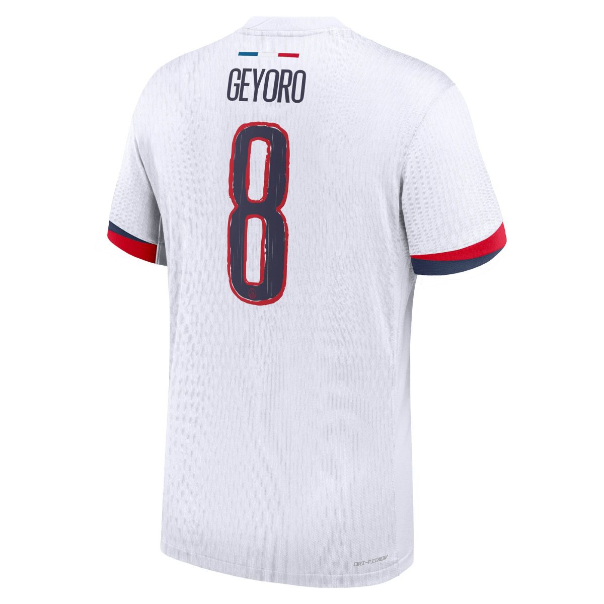 maillot exterieur match psg nike dri-fit adv 2425 avec flocage geyoro 8 Série | Maillots et Vêtements PSG Exclusifs sur PSG Shop