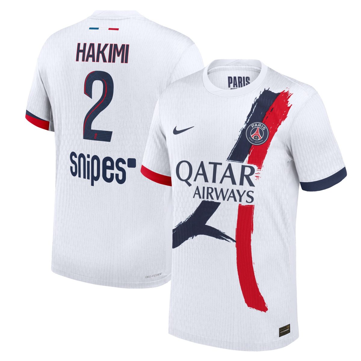 maillot exterieur match psg nike dri-fit adv 2425 avec flocage hakimi 2 Série | Maillots et Vêtements PSG Exclusifs sur PSG Shop