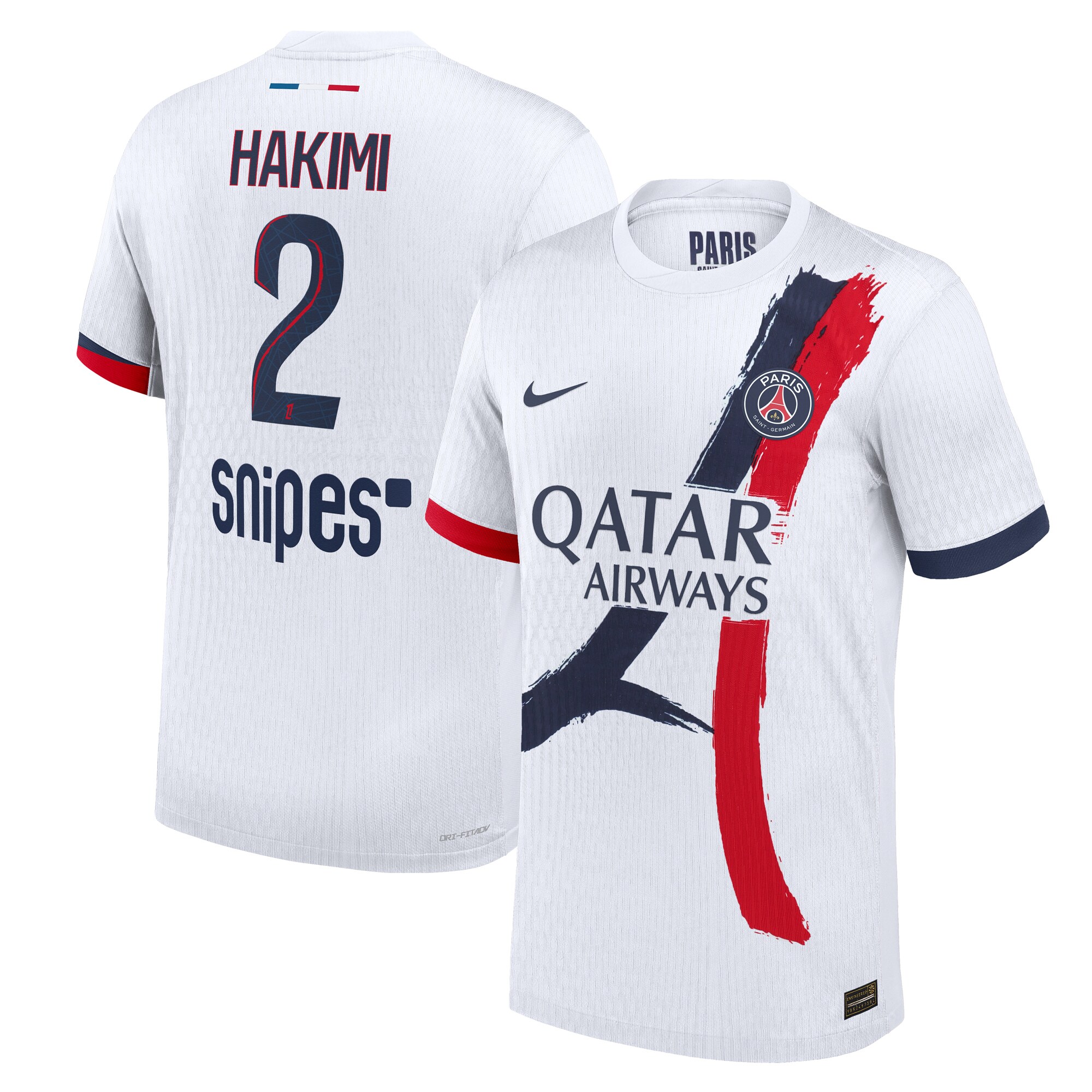 maillot exterieur match psg nike dri-fit adv 2425 avec flocage hakimi 2 Série | Maillots et Vêtements PSG Exclusifs sur PSG Shop
