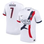 maillot exterieur match psg nike dri-fit adv 2425 avec flocage karchaoui 7 Série | Maillots et Vêtements PSG Exclusifs sur PSG Shop