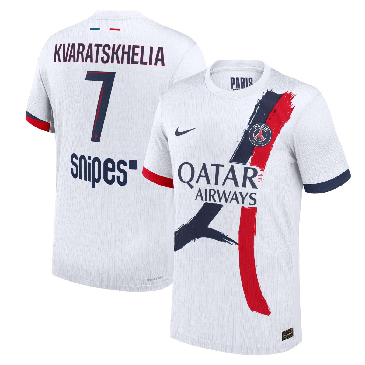maillot exterieur match psg nike dri-fit adv 2425 avec flocage kvaratskhelia 7 Série | Maillots et Vêtements PSG Exclusifs sur PSG Shop