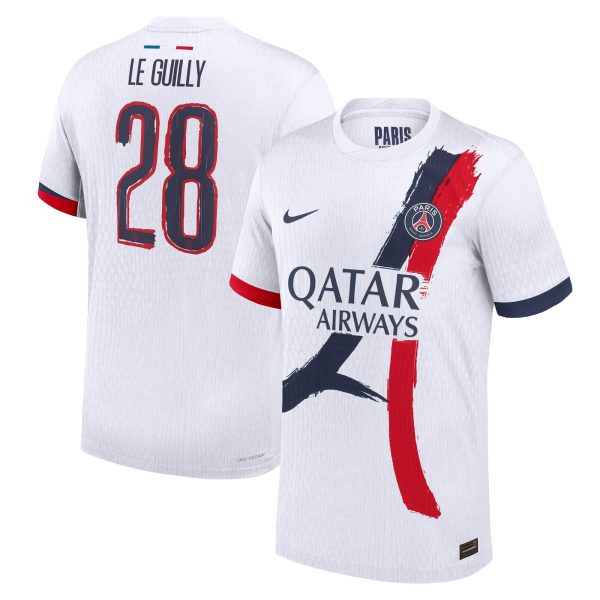 maillot exterieur match psg nike dri-fit adv 2425 avec flocage le guilly 28 Série | Maillots et Vêtements PSG Exclusifs sur PSG Shop