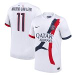 maillot exterieur match psg nike dri-fit adv 2425 avec flocage martens-van leer 11 Série | Maillots et Vêtements PSG Exclusifs sur PSG Shop