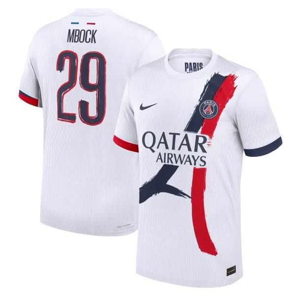 maillot exterieur match psg nike dri-fit adv 2425 avec flocage mbock 29 Série | Maillots et Vêtements PSG Exclusifs sur PSG Shop