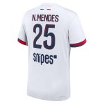 maillot exterieur match psg nike dri-fit adv 2425 avec flocage n.mendes 25 Série | Maillots et Vêtements PSG Exclusifs sur PSG Shop