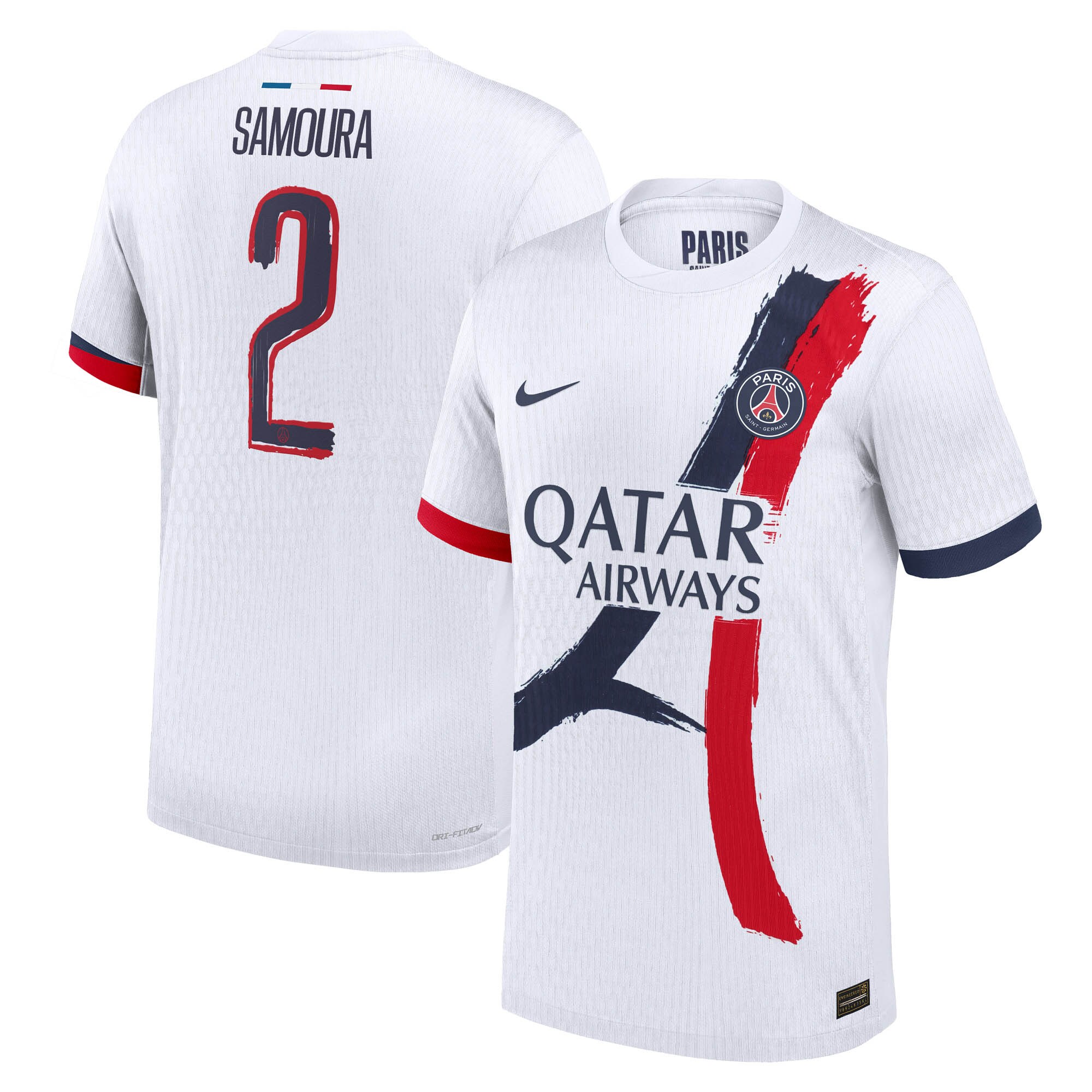 maillot exterieur match psg nike dri-fit adv 2425 avec flocage samoura 2 Série | Maillots et Vêtements PSG Exclusifs sur PSG Shop