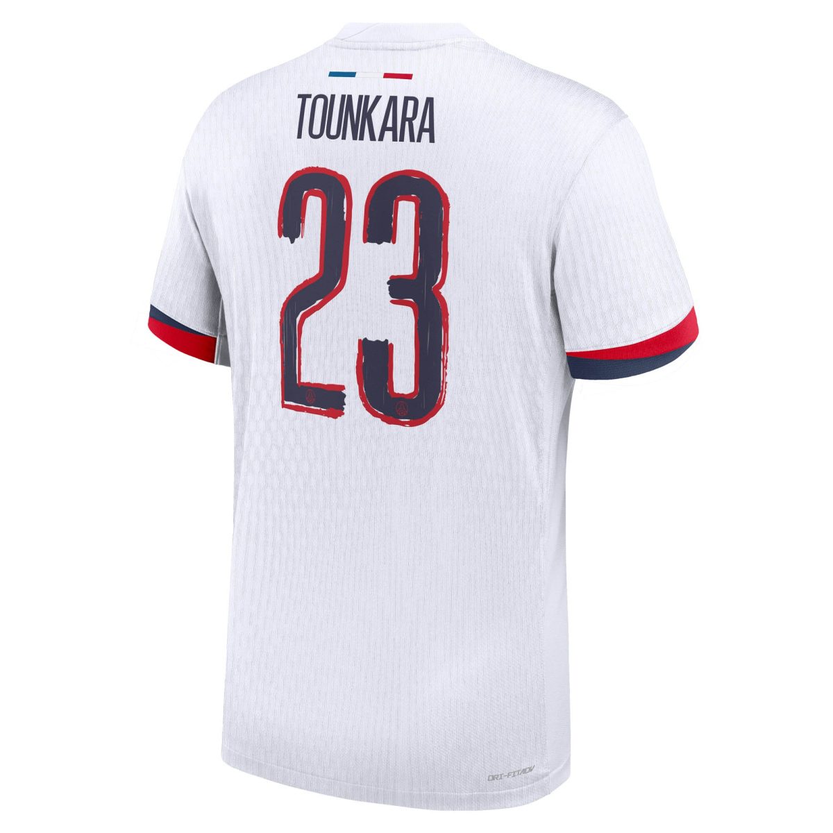 maillot exterieur match psg nike dri-fit adv 2425 avec flocage tounkara 23 Série | Maillots et Vêtements PSG Exclusifs sur PSG Shop