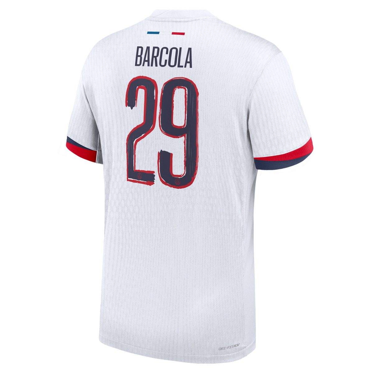 maillot exterieur match psg nike dri-fit adv 2425 – flocage coupe barcola 29 Série | Maillots et Vêtements PSG Exclusifs sur PSG Shop