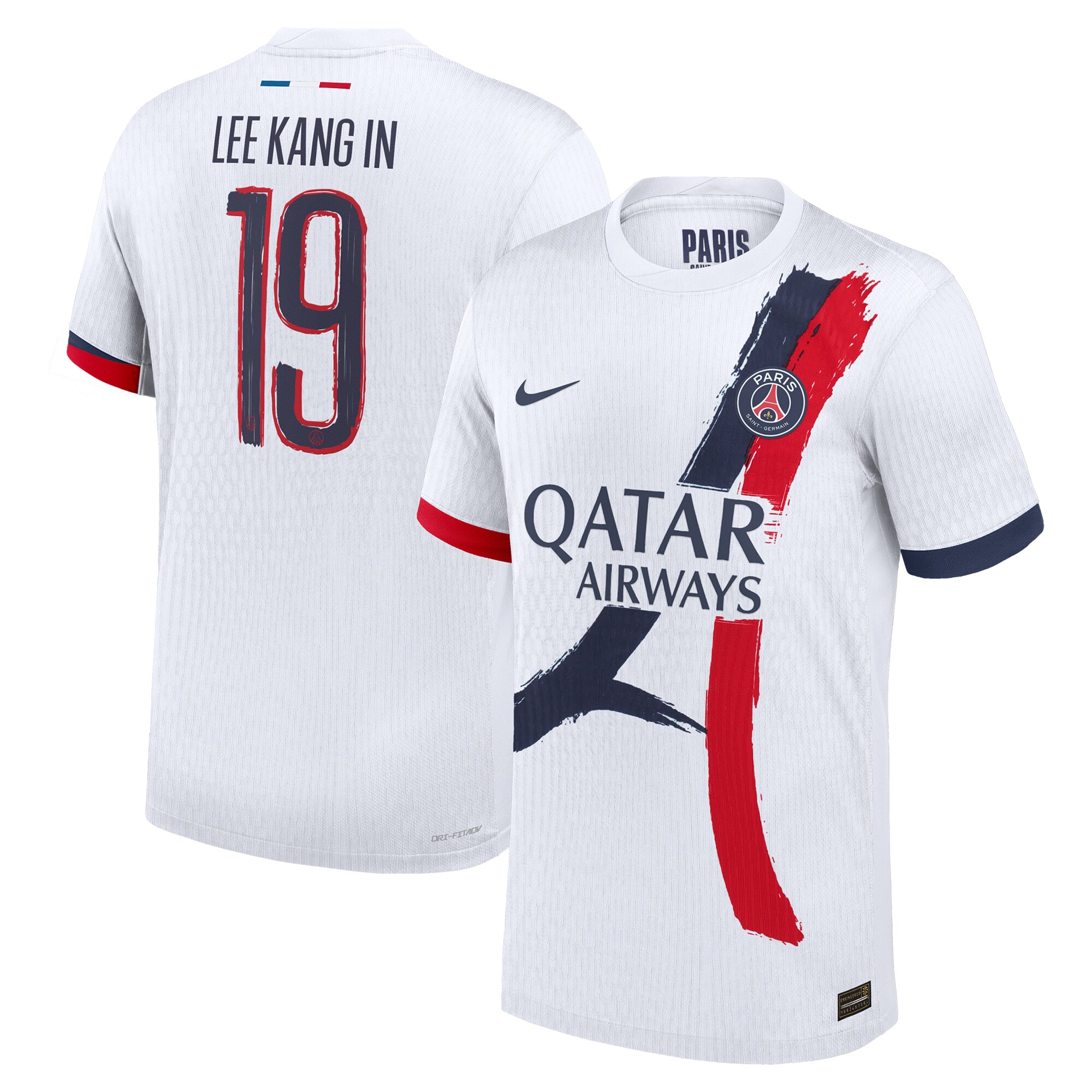maillot exterieur match psg nike dri-fit adv 2425 – flocage coupe lee kang in 19 Série | Maillots et Vêtements PSG Exclusifs sur PSG Shop
