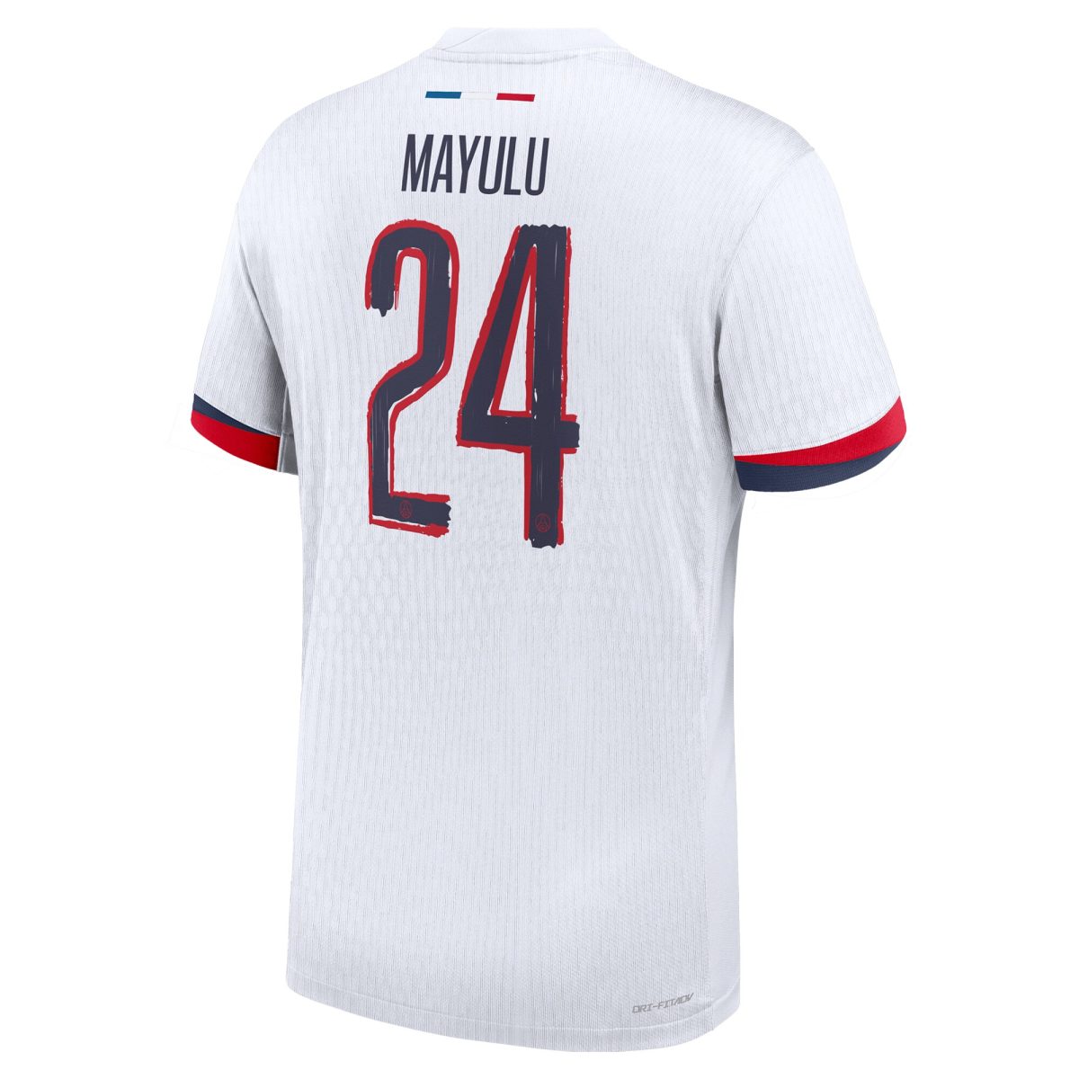maillot exterieur match psg nike dri-fit adv 2425 – flocage coupe mayulu 24 Série | Maillots et Vêtements PSG Exclusifs sur PSG Shop