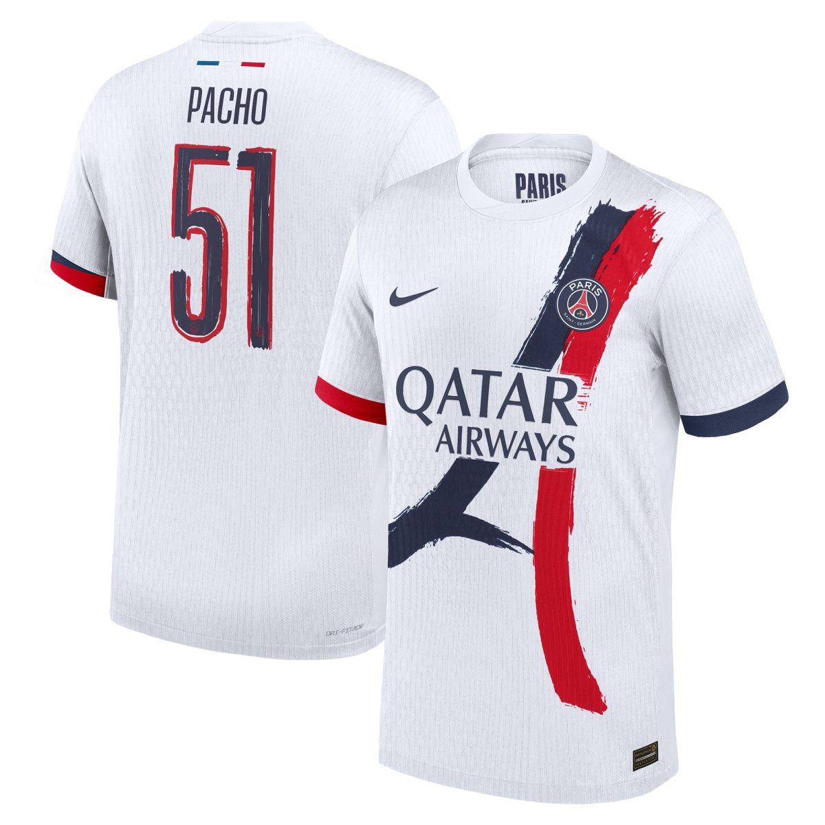 maillot exterieur match psg nike dri-fit adv 2425 – flocage coupe pacho 51 Série | Maillots et Vêtements PSG Exclusifs sur PSG Shop