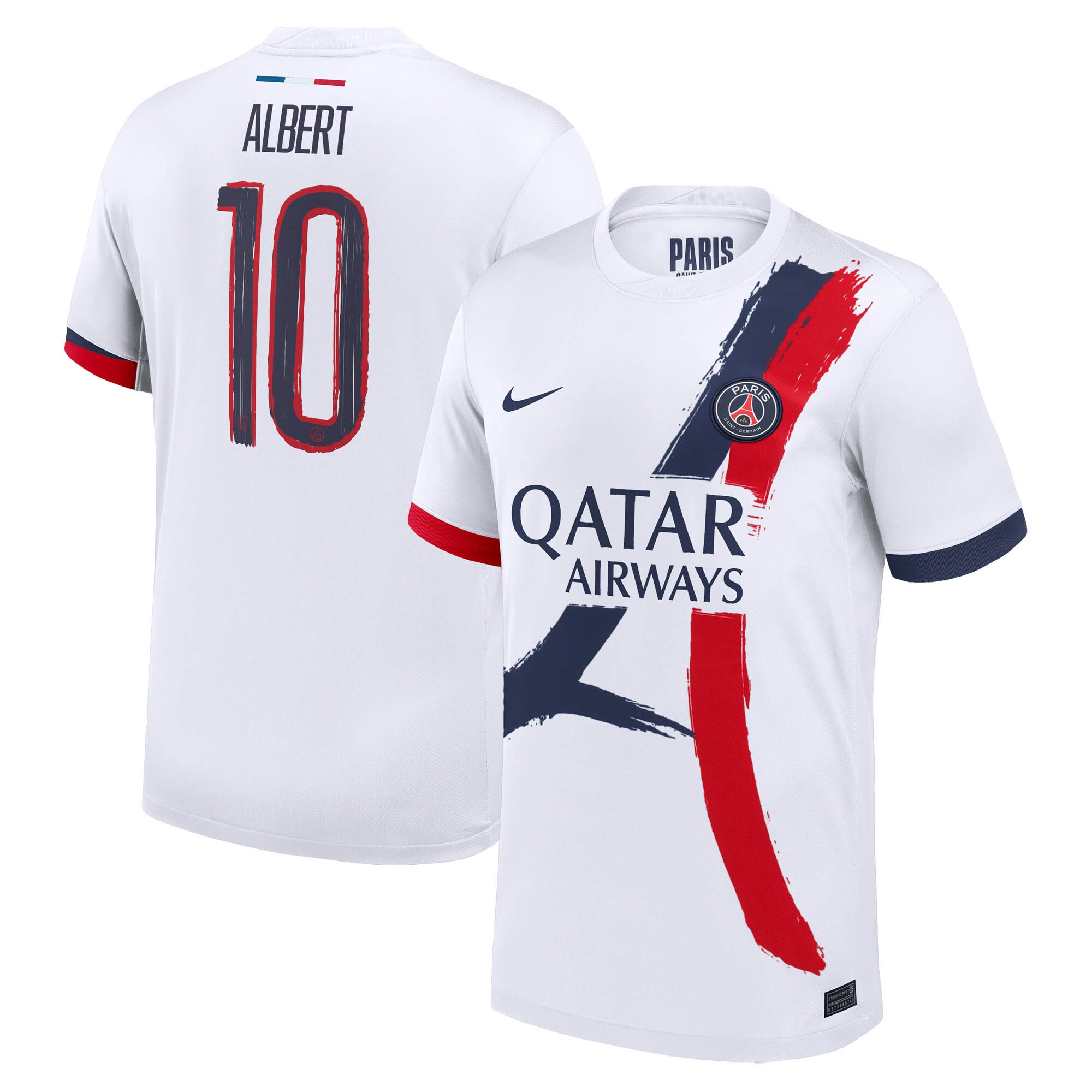maillot exterieur stadium psg nike 2425 avec flocage albert 10 Série | Maillots et Vêtements PSG Exclusifs sur PSG Shop