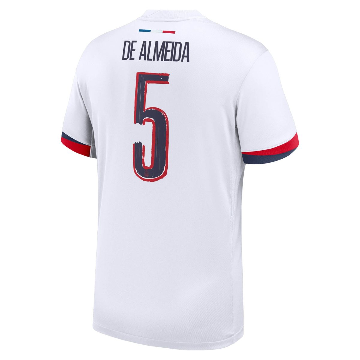 maillot exterieur stadium psg nike 2425 avec flocage de almeida 5 Série | Maillots et Vêtements PSG Exclusifs sur PSG Shop