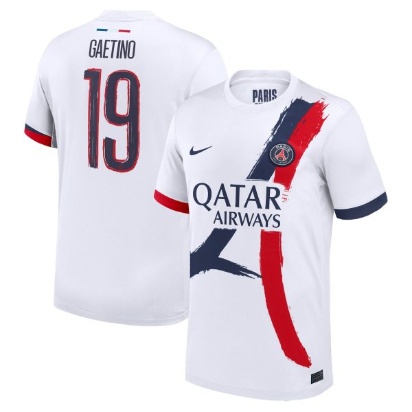 maillot exterieur stadium psg nike 2425 avec flocage gaetino 19 Série | Maillots et Vêtements PSG Exclusifs sur PSG Shop