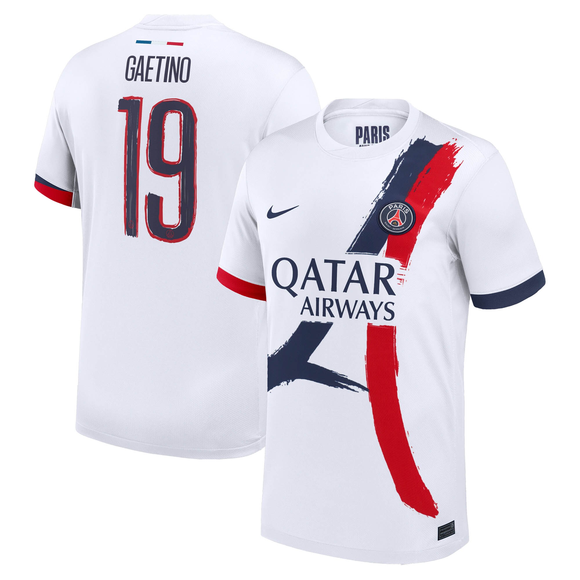 maillot exterieur stadium psg nike 2425 avec flocage gaetino 19 Série | Maillots et Vêtements PSG Exclusifs sur PSG Shop
