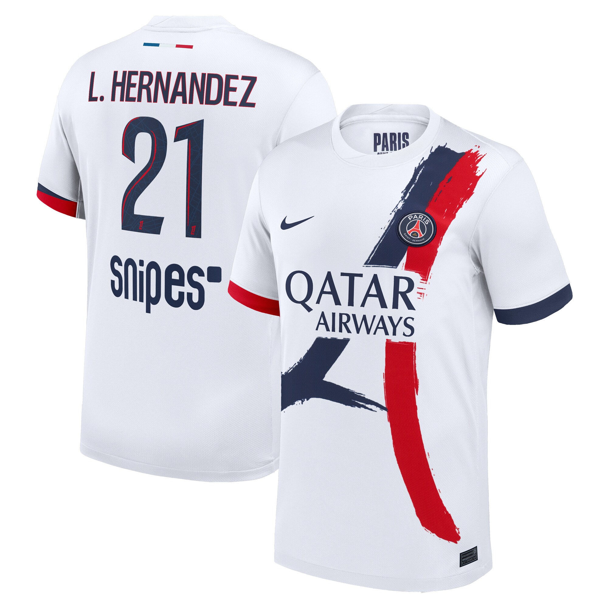 maillot exterieur stadium psg nike 2425 avec flocage l.hernandez 21 Série | Maillots et Vêtements PSG Exclusifs sur PSG Shop