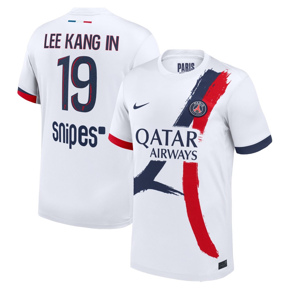 maillot exterieur stadium psg nike 2425 avec flocage lee kang in 19 Série | Maillots et Vêtements PSG Exclusifs sur PSG Shop