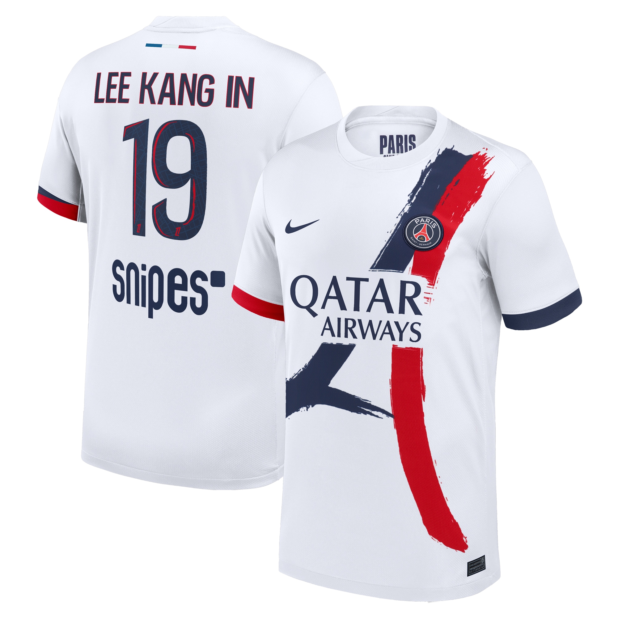 maillot exterieur stadium psg nike 2425 avec flocage lee kang in 19 Série | Maillots et Vêtements PSG Exclusifs sur PSG Shop