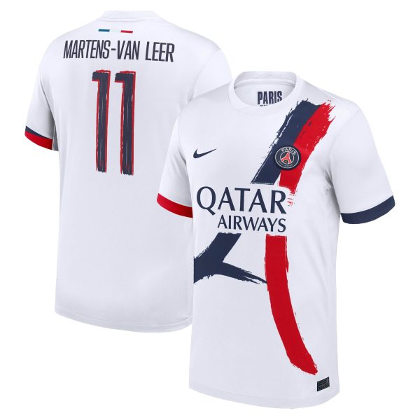 maillot exterieur stadium psg nike 2425 avec flocage martens-van leer 11 Série | Maillots et Vêtements PSG Exclusifs sur PSG Shop
