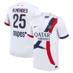 maillot exterieur stadium psg nike 2425 avec flocage n.mendes 25 Série | Maillots et Vêtements PSG Exclusifs sur PSG Shop