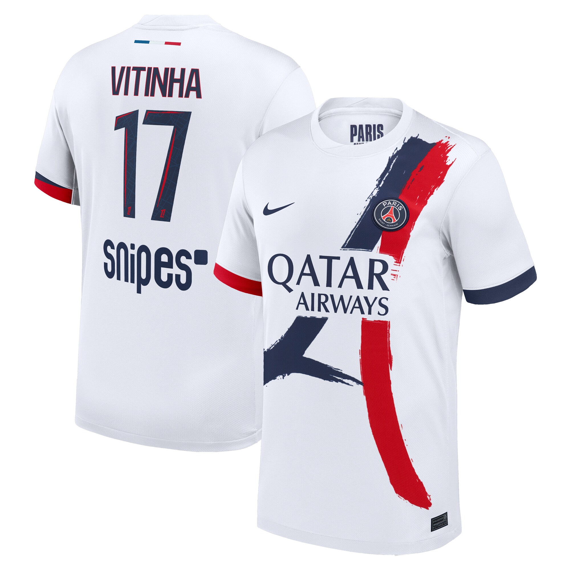 maillot exterieur stadium psg nike 2425 avec flocage vitinha 17 Série | Maillots et Vêtements PSG Exclusifs sur PSG Shop